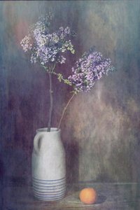 Rustic Lilac Still Life by Saskia Dingemans