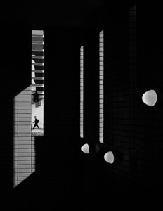 Man in Shadow and Light