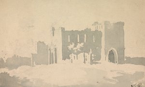 Sketch of Castle by Sawrey Gilpin