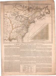 A Map of North America - Revolutionary War by Sayer & Bennett