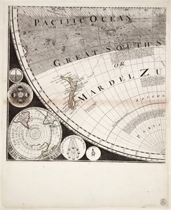 A New and Correct Map of the World (Section), c.1774 by Sayer & Bennett
