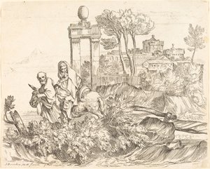 The Flight into Egypt by Sébastien Bourdon