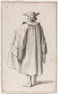 Standing Man Viewed from Behind by Sébastien Le Clerc the elder