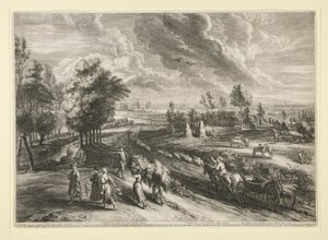 View of Malines, from the Set of the Large Landscapes