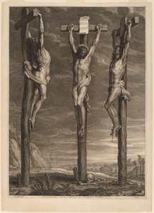 Christ Crucified between Two Thieves by Schelte Adams Bolswert after Sir Peter Paul Rubens
