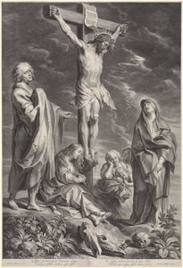 Christ on the Cross with Mary and John by Schelte Adamsz. Bolswert