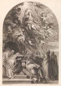 Ascension of Mary by Schelte Adamsz. Bolswert