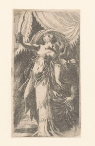 Judith with the Head of Holofernes in a Bag by Schiavone (attributed to)