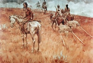 Sioux Indians on the Move