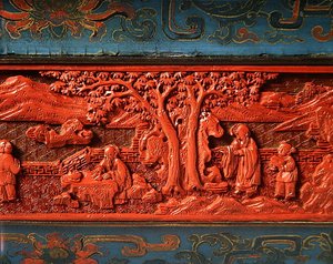 Jardiniere, Qianlong period (1736-95) (detail)