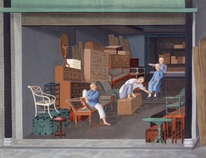 Making European Cabinetry, c.1825 by School Chinese