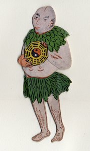 Man symbolizing Yin and Yang. Chinese decorative object. 19th century by School Chinese