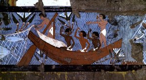 Luxor, Thebes: Left bank of the Nile. Site of Deir el-Medina. Village and necropolis of artisans: tomb of Ipuy 18th Dynasty.