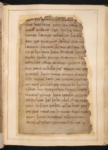 A Page of Beowulf from Folios Sometimes Called The 