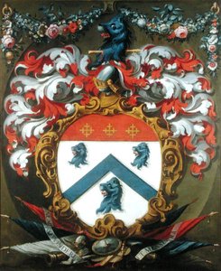 Coat of Arms of Sir Christopher Wren (1632-1723)