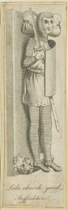 Leek Churchyard - Knight: engraving, nd [?18th cent]