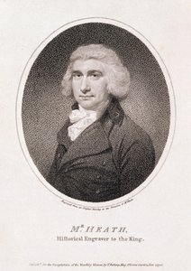 Mr. Heath, Historical Engraver to the King, Pub. for the Proprietors of Monthly Mirror, by T. Bellamy by School English
