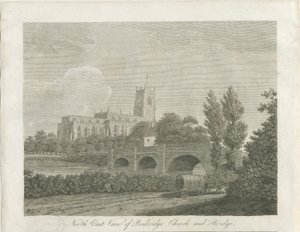 Penkridge Town - Church and Bridge by School English