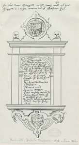 Rugeley Church (Old) - Monument to Rafe Weston by School English