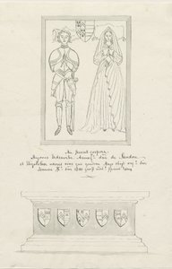 Tomb of Hugh Erdeswicke and Elizabeth Harcourt in Sandon Church by School English
