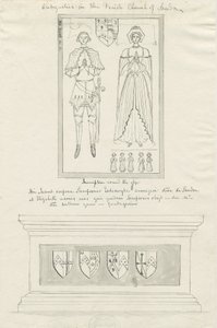 Sandon Church - Tomb of Sampson Erdeswicke and Elizabeth by School English