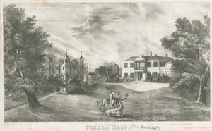 Tixall Hall and Gatehouse by School English