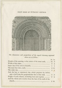 Tutbury Priory Church: West Doorway