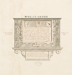 Wolstanton Church - Wall Monument to William Yonge of Caynton