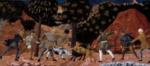 Boar Hunting Scene (detail)