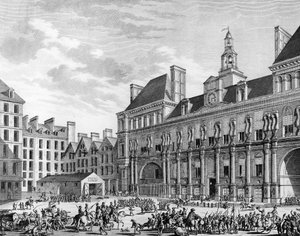 Attack of the town hall on 29 July 1794 in Paris by the troops of the Convention by School French
