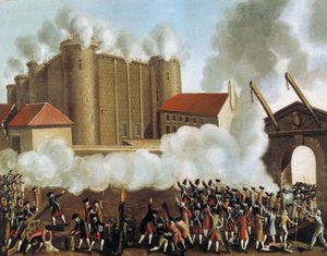 Capture of the Bastille, Paris by School French