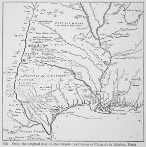 Colonial America: Map of Louisiana, New France