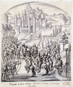 Descent of the Tyrant Maxime of Conan-Meriadec in Armorica in 383 by School French