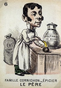 Game of the Seven Families: The Father of the Family Cornichon-grocer Preparing Dijon Mustard