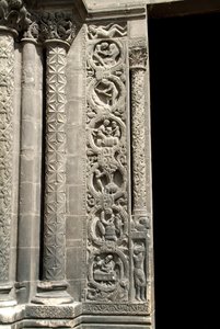 Gothic Art: Pieright of the Portal on the Right of the Western Facade of the Basilica of Saint Denis Representing the Work of the Fields (Left). Saint-Denis, France