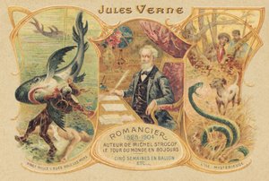 Jules Verne and His Famous Works by School French