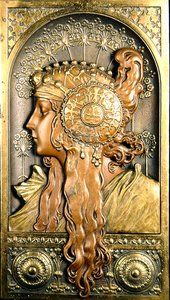 Oriental Girl in Profile by School French