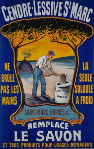 Poster for Saint-Marc Barres Washing Powder by School French