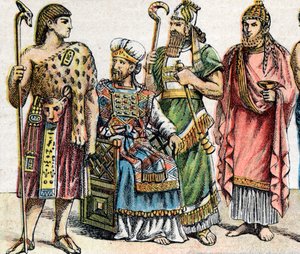 Religious costumes in ancient times by School French