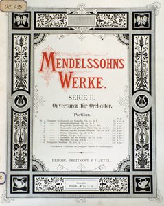 Cover of the score 