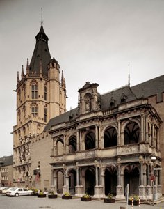 View of the Town Hall of Cologne, Germany
