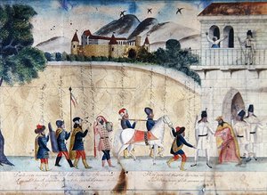 Description of the Legend of the Exchange of Land in Hungary to the Hungarians in Return for the Gift of a White Horse to the Moravian King Svatopluk
