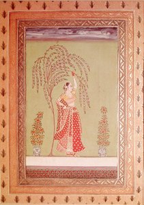 A Woman under a Tree by School Indian