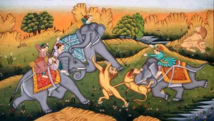 Hunting Tigers by School Indian