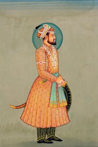 Miniature Painting of Mughal Emperor Shah Jahan