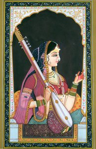 Musician Lady by School Indian
