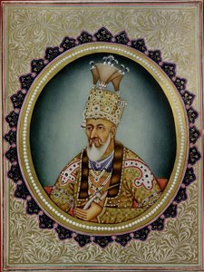 Portrait of Bahadur Shah II (1775-1862) by School Indian