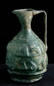 Small glass amphora with inscriptions. 9th-10th century From Iraq by School Iraqi