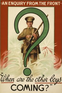 Great War Recruitment Poster, issued in Ireland