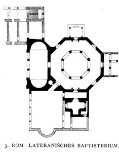 Floorplan of the Lateran Baptistery, Rome